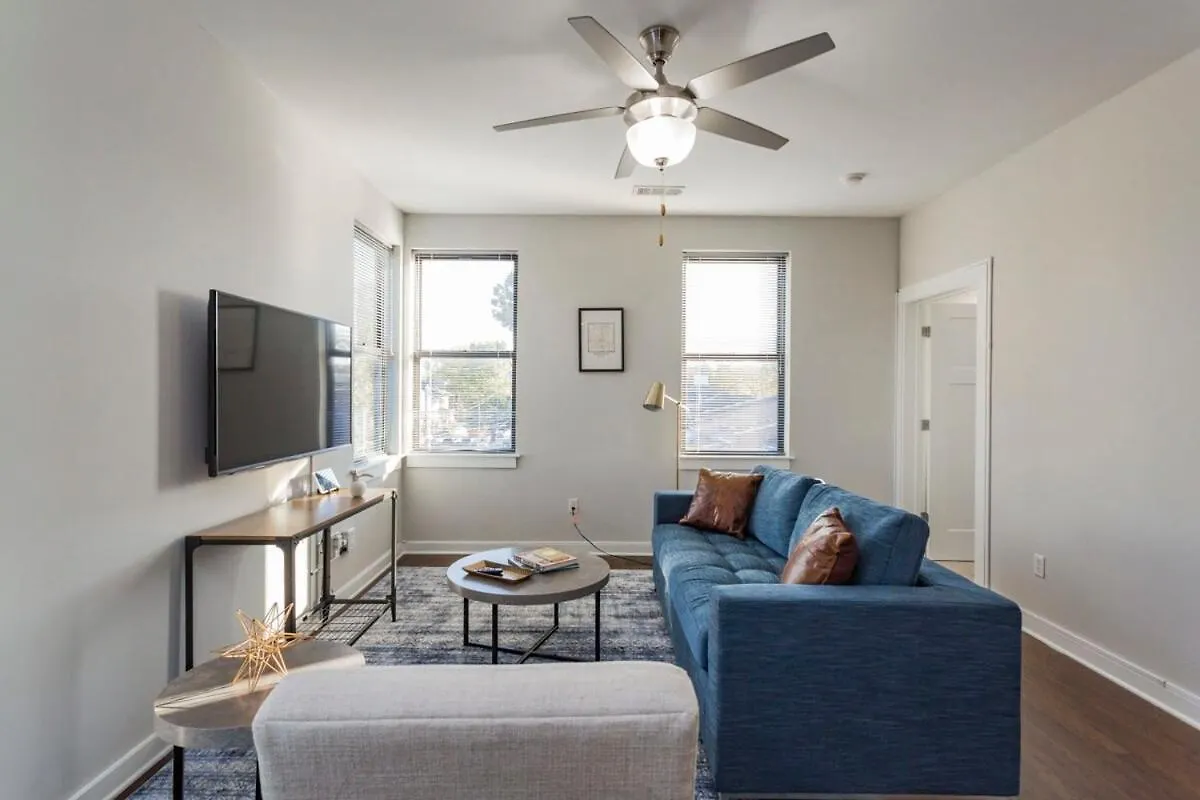 شقة Two Cozysuites Stylish Music Row Condos W Parking ناشفيل